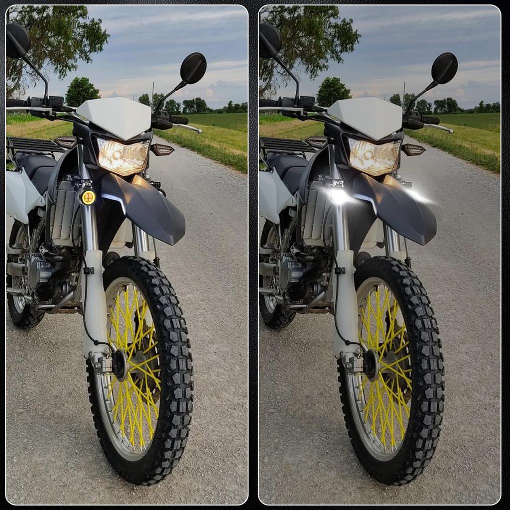 Ygmylandbb Motorcycle LED Fog Lamp, Squid Ring, 40W, Motorbike, Headlight, Daylight, Spotlight, LED Work