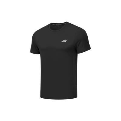 Godri Comfortable Sports Series Versatile Simple Trendy Short Sleeve T-Shirt Men Tops Black P325M042-0018