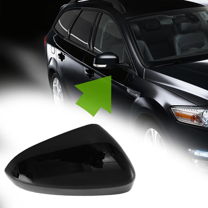 Right Side Mirror Cover Housing Cap Replacement Black For 2013-2021 Ford Fusion