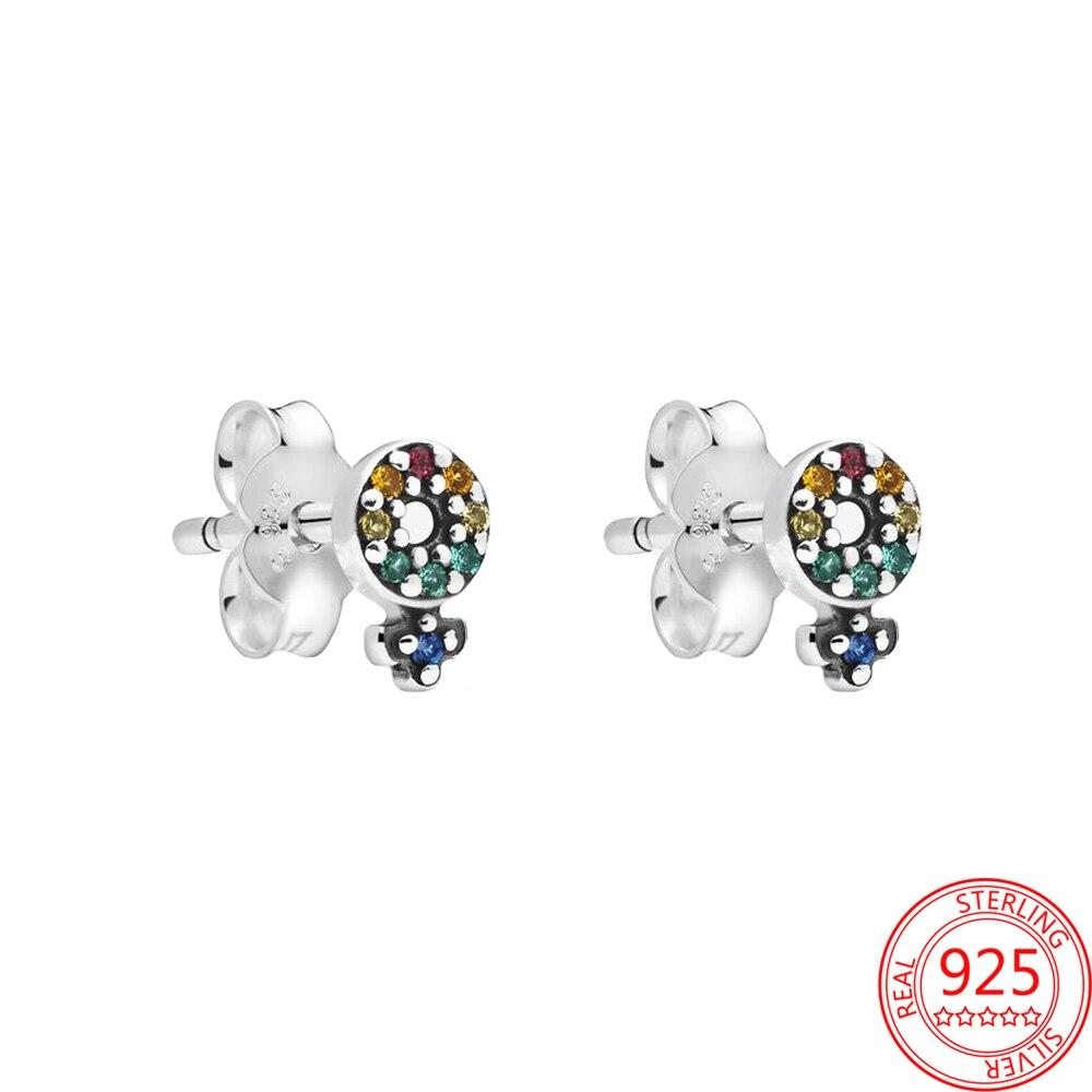 Sale Stylish Jewelry Sterling Color Multiple Styles Zircon Stone Earrings Girl Daily Wear Dating Sleek Simple Earrings Birthday Voguish
