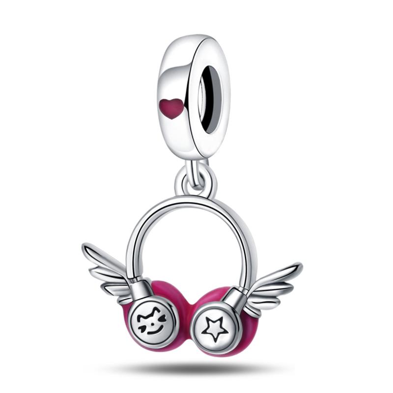 Piano Harp Violin Mike Headset Notescopper Music Series Charms Beads Fit Pan Original Bracelets Diy Fine Jewelry Gifts