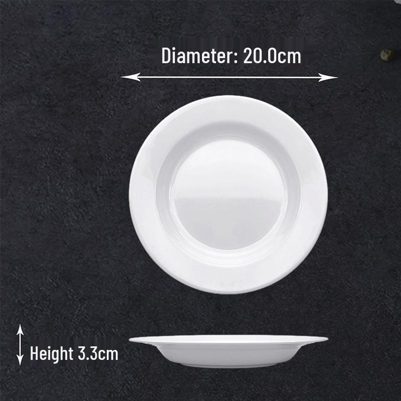 8-inch Melamine Deep Round Serving Plate