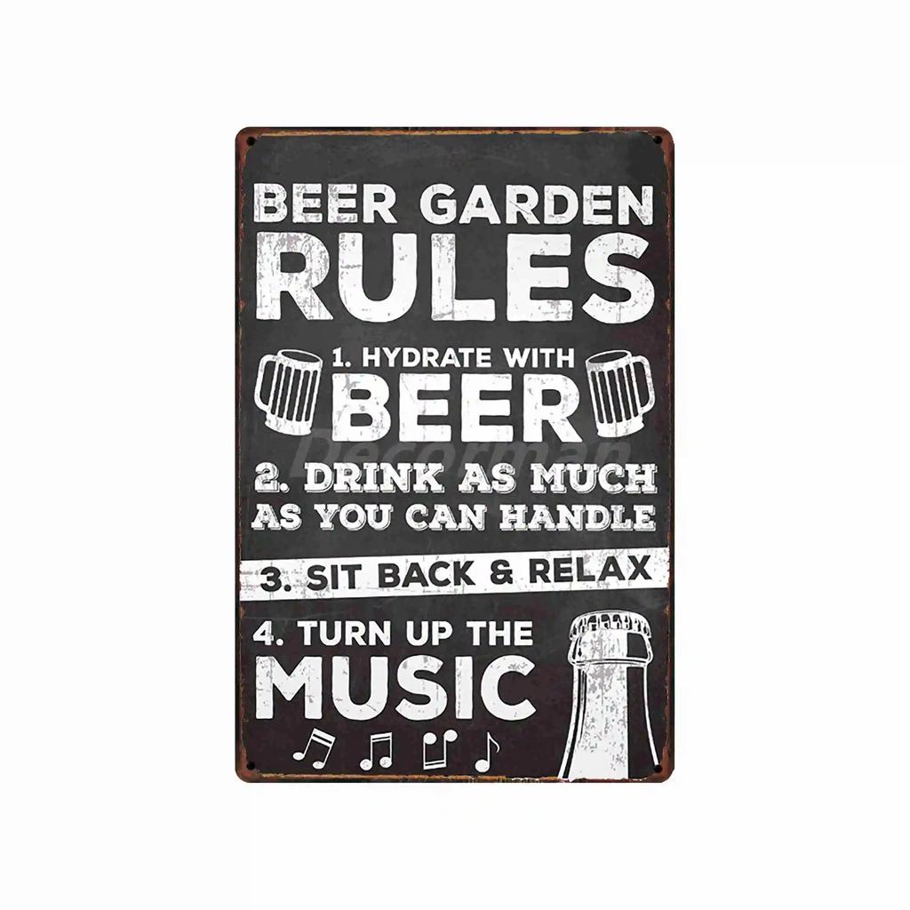 [ DecorMan ] BBQ Kitchen  Metal Signs Custom Wholesale Painting Bar Decor DD-1688