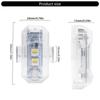 Remote Control LED Warning Lamp Rechargeable LED Strobe Light High Brightness Lamp for Enhanced Night Driving Safety