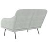 Bench in Light Grey 110 x 76 x 80 cm Velvet