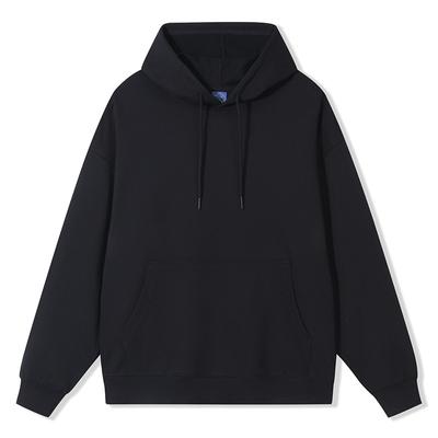 Spring New Hoodie Men's Loose Casual Solid Color Hoodie Drop Shoulder Sports Top Trend