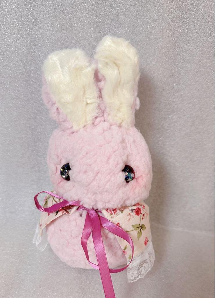 [USED] momo can artist teddy bear handmade rabbit plush toy