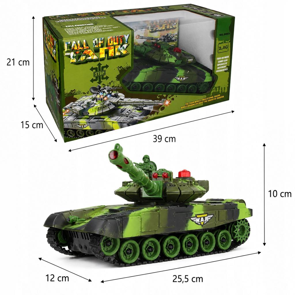 [PACZB] Remote-controlled tank shoots remote control 2.4G Z3384