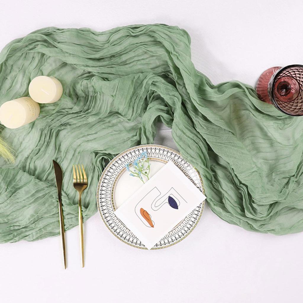 Balinese Pleated Fabric Table Flag Bohemian  Pleated Wedding Table Flag Tablecloth Banquet Decoration