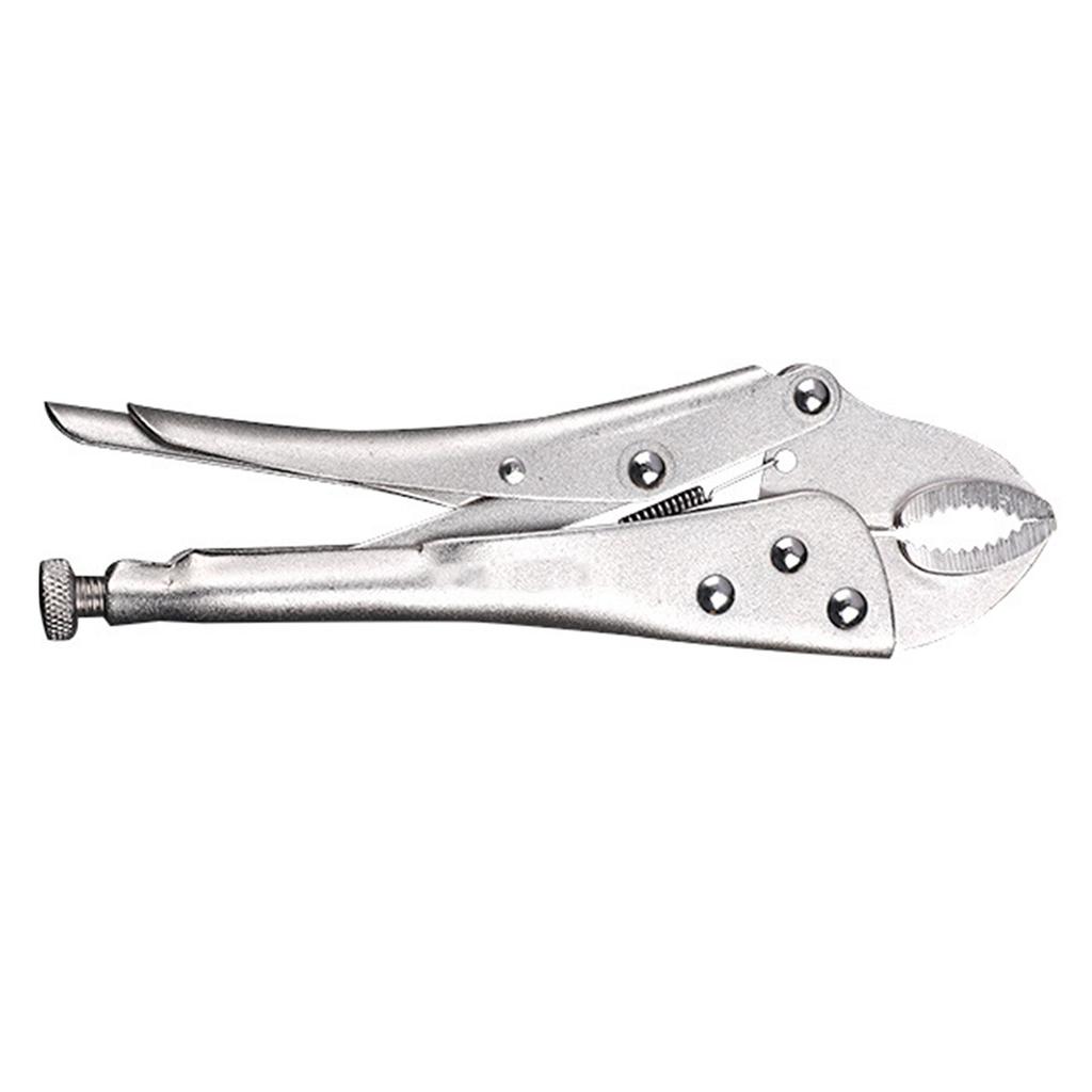 Locking Pliers 10in C45 Steel Curved Jaw Vice Grip Easy Adjusting Tool for Maintenance 11895