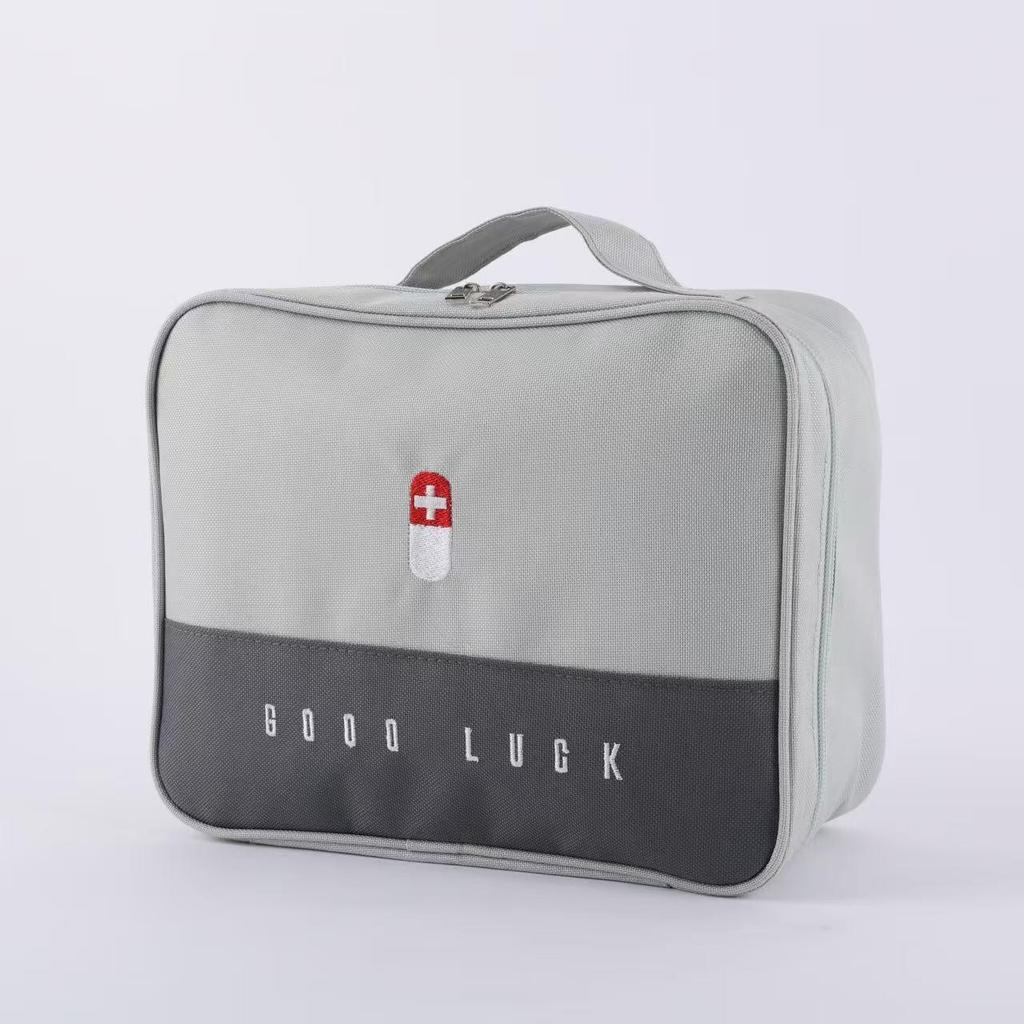 Compact Medicine Storage Bag – Household First Aid & Epidemic Prevention Kit with Large Capacity for Travel