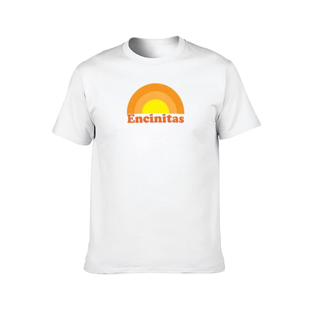 Encinitas Retro Sunset TShirt T Shirts Designer Man T Shirt Cotton High Quality TShirt