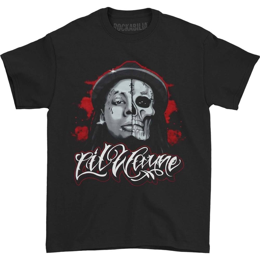 VTG Lil Wayne Skull Sketch Short Sleeve Adult S to 5XL Shirt ZL620 M