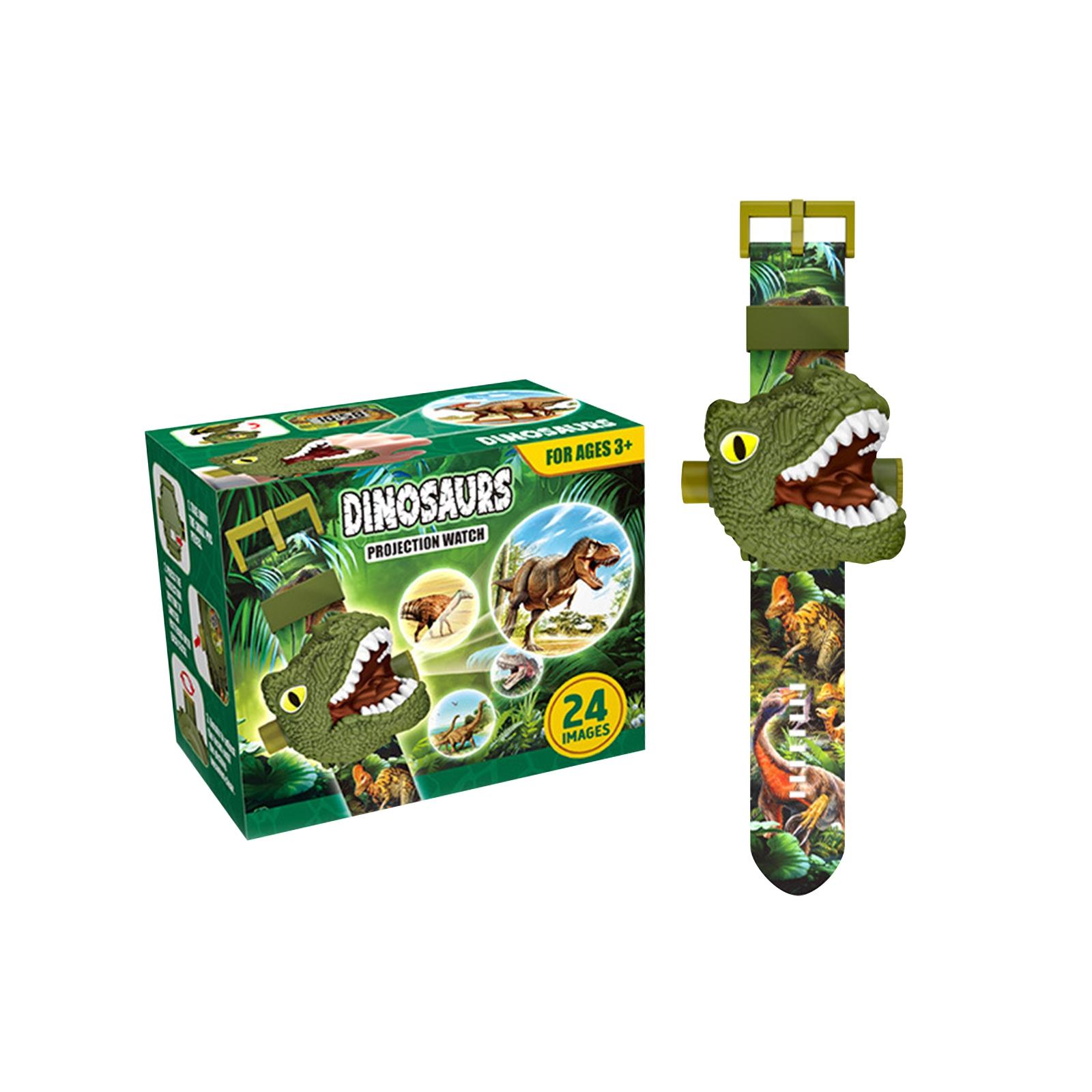 

Dinosaur Watch Flashlight Projector Toys Animal Pattern Torch Educational Toys Gift One Size