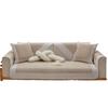Cotton Sofa Cushion for All Seasons, Fabric Non-slip Solid Wood Seat Cushion, Simple Modern Leather Sofa Cover, Backrest Towel