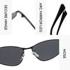 Women's sunglasses, metal cat eye sunglasses, men's and women's fashion sunglasses.