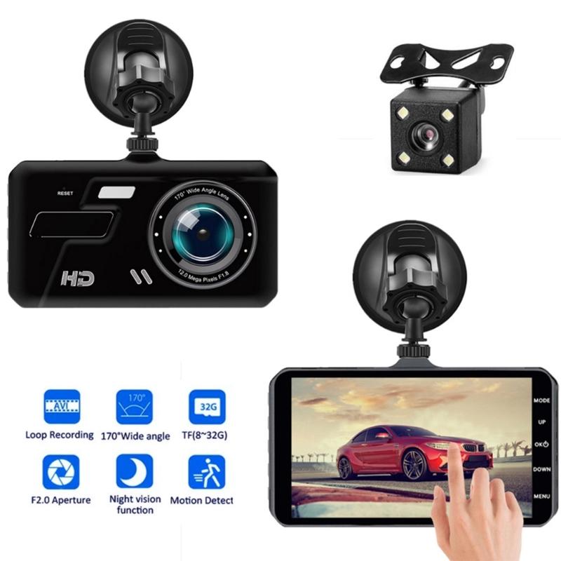 Vehicles Dashboard Camera 4inch Screen Car Driving Reorder High Defination 1080P Support Motion & Collision Detection