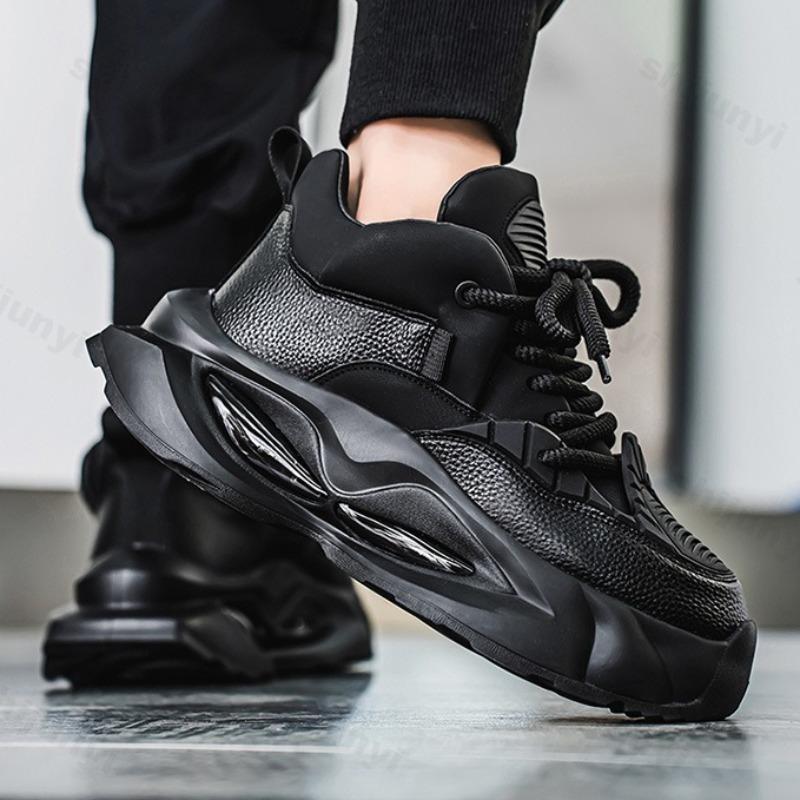 Men's Shoes Lace-up Sneakers 2025 Fashion Men Platform Casual Shoes Outdoor Comfortable Soft Soled Running Shoes Tênis Masculino
