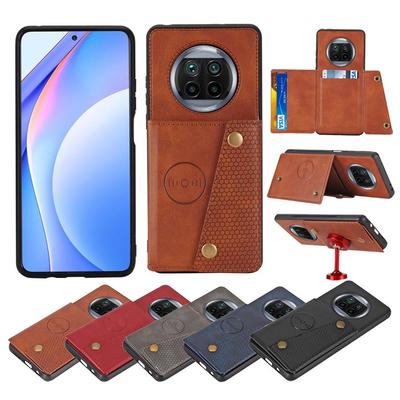 Xiaomi 11 11T 11i Case With Card Slots Holder Premium PU Leather Kickstand Double Magnetic Clasp Shockproof Cover For Redmi Note 7 8 8T 9 10 Redmi 9A