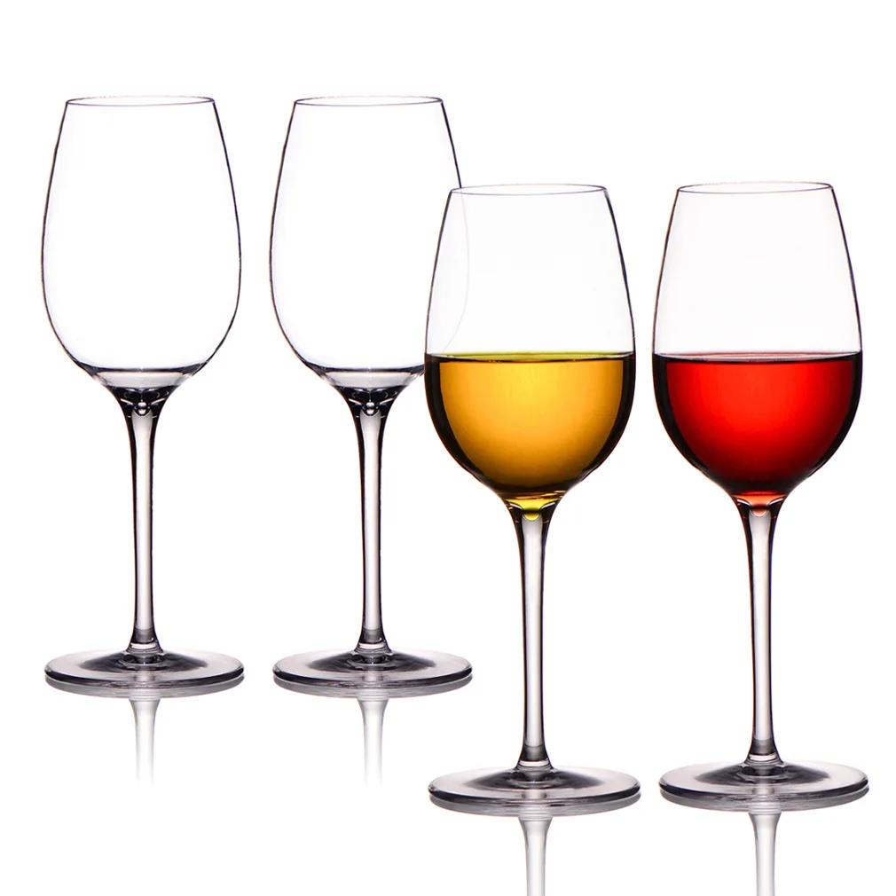 

Упаковка из 4 шт. Пластиковые бокалы для вина на ножке, небьющиеся тритановые чашки для бара, домашнего бокала, кухни, столовой, бара, пластиковые 1-литровые чашки CN(Происхождение)