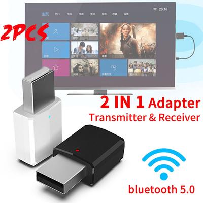 Récepteur Émetteur Audio Bluetooth 2en1 Adaptateur Sans Fil Mini AUX Stéréo Émetteur Bluetooth pour TV PC Haut-parleur de voiture