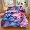 3Pcs Lilo Stitch Hug Bedding Sets For All Sizes New 3D Printed Bed Cover Comforter Duvet Cover Pillowcase Bedroom Decoration