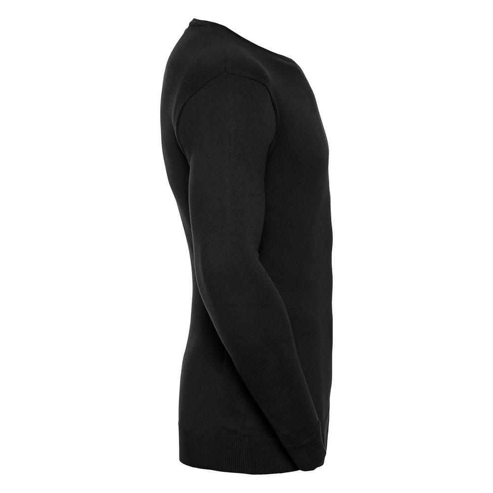 Russell Collection Mens Knitted V Neck Sweatshirt