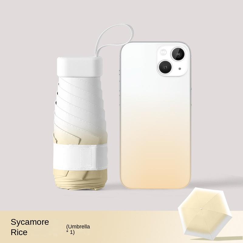 Parasol w kolorze gradientowym, składany, wzmocniony, zagęszczony, słoneczny, winylowy, dla uczennicy, ochrona przed słońcem