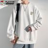 TUCANO Men's Waffle Knit Long Sleeve Round Neck Sweatshirt