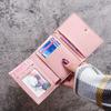 Sweet & Cute Tri-fold Mini Wallet for Students - Multifunctional Card Holder