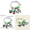 Wie der Grinch Weihnachten stahl Zeichentrickfigur Legierungsarmband DIY Kreativer Schmuck für Männer und Frauen