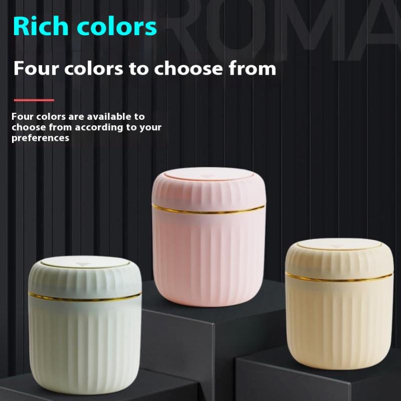 מיני פח אשפה שולחני עם מכסה פח אשפה ארגונית חדר שינה שולחן משרדי קופסת אחסון עשויה פלסטיק עמיד ציוד לבית