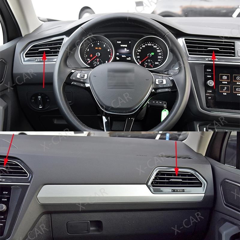 Per VW Tiguan MK2 2017 2018 2019 2020 2021 Cruscotto Anteriore Uscita Aria Condizionata Posteriore Clip Leva Bocchette Aria Condizionata