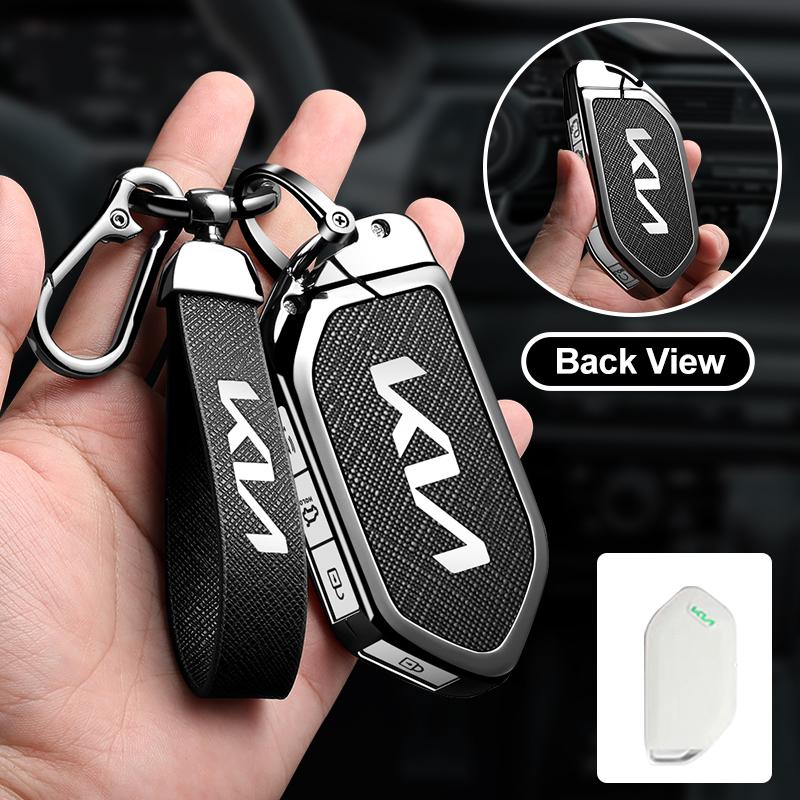 AAAFY1 4/5/6/7/8/9 Button Car Smart Remote Key Case Cover Shell Bag Holder For Kia Carnival EV9 Picanto GT Line 2024 Keychain Accessory