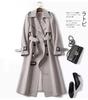 Trenchcoat Damen mittel und lang Frühling und Herbst neu Koreanische Version klein beliebt Britischer Stil Knie-Mantel Mantel