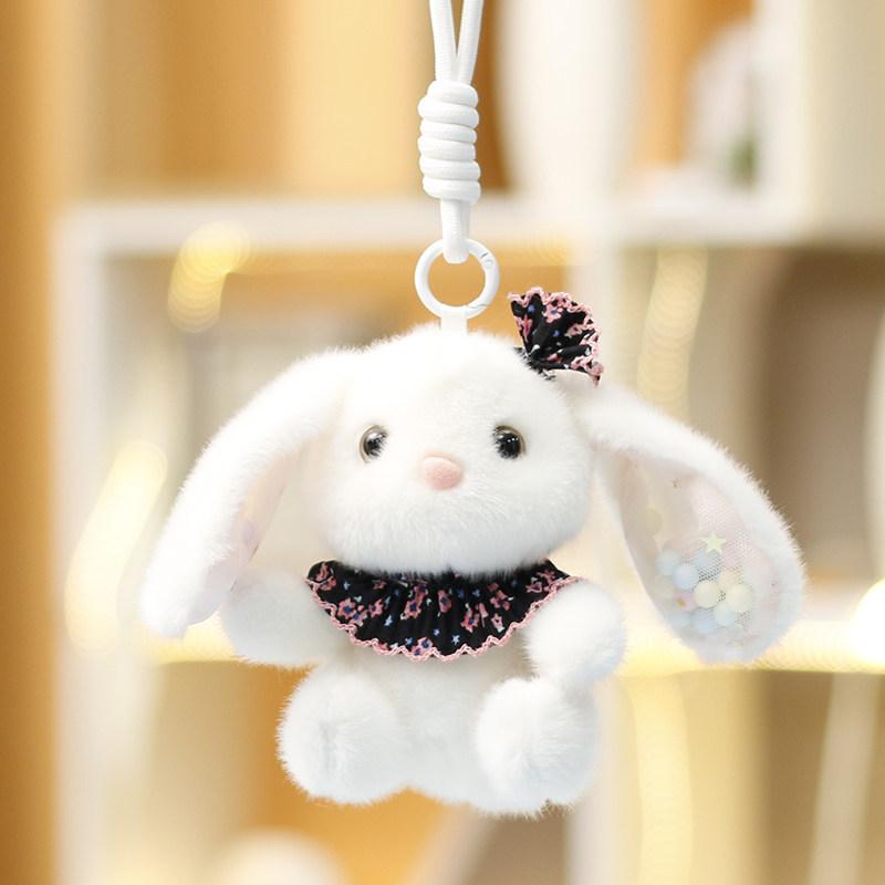 Plush Bunny Doll Keychain For Girls Gift Cute Bag Pendant Decor