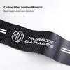 Car Door Sill Stickers Carbon Fiber Leather Anti-stepping Protector For Morris Garages MG MG3 MG5 MG6 MG7 GT GS Hector HS ZS ZX