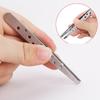 Professional Makeup Tools Applicator Hair Removal Slant Tip Stainless Steel Eyebrow Tweezers Clip