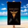 Serviette de plage en microfibre avec impression Bon Jovi Sable ?Serviette Légère Résistante pour la Natation, les Voyages en Plein Air