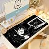 Anime Monokuro Girl Mouse Pad Large Nonslip Gaming Desk Mat Laptop Keyboard Tray Office Pc Hd Print Gamer Black