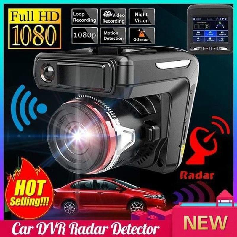 2,4 Zoll 2-in-1 Auto-Fahrrekorder Full HD Auto-Fahrrekorder mit Radardetektor Geschwindigkeitsdetektor DVR