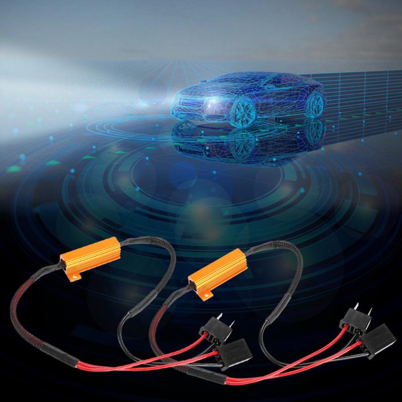 Car Load Resistor Car LED Decoders for H7 Headlight Anti Hyper Flash No Error Load Resistor Wiring Load Resistor Decoder