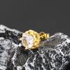 High-End Retro Rhinestone Stud Earrings for Men & Women – Versatile Titanium Steel Design