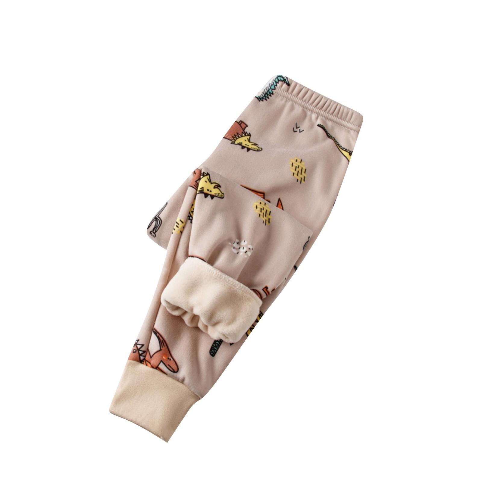 

Зимние детские флисовые леггинсы Johns для мальчиков и девочек, толстые теплые штаны для детей 110 хаки