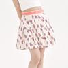 New MLB Los Angeles Dodgers Casual Short Skirts Women's Cream 3FSKM0133-07CRS
