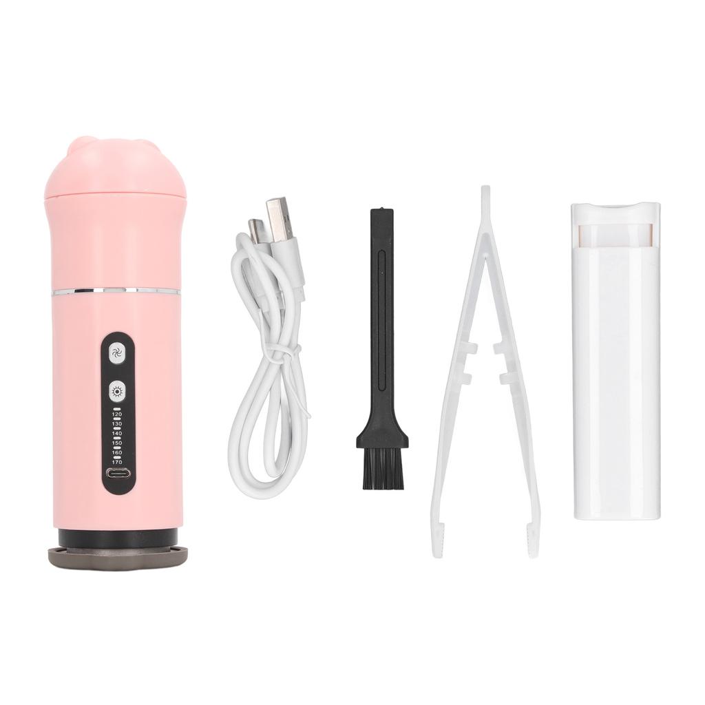 Fusselentferner Multifunktion Wiederaufladbar Handlich Elektrisch Tragbar Reise Kleidungsstück Dampfbügeleisen für Zuhause Rosa
