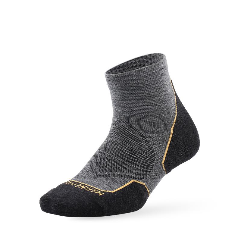 ZEALWOOD Marathon Laufsocken, Herren Damen Outdoor Merino Wolle Sport Kompressionssocken Atmungsaktiv Gepolstert Radfahren 1/3 Paare