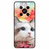 For ZTE Blade V70 Max Case Lion Cat Black Soft Silicone Fashion Phone Cases For Nubia V70 Max Protective TPU Coque Blade V70 Max