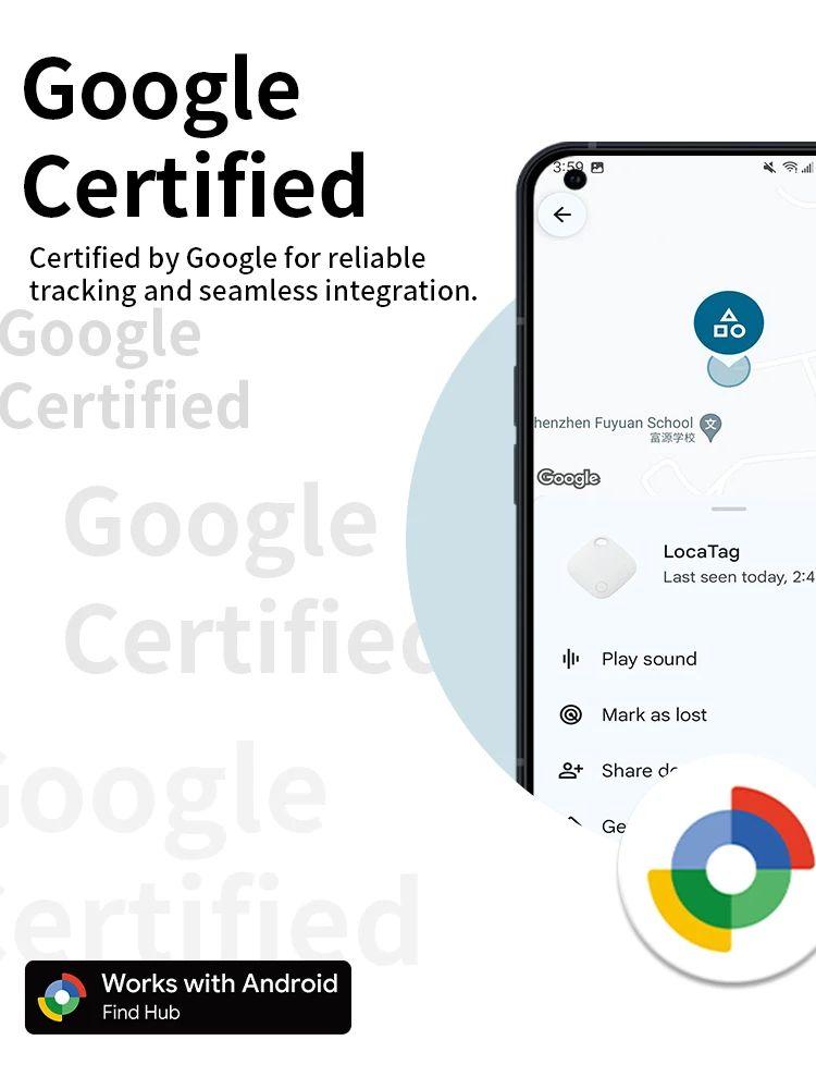 RSH Android GPS Tracker Work With Google's Find Hub Key Finder New Eco Smart Tag for Xiaomi Samsung Pixel Huewei Global Tracking