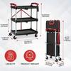 Foldable Multi-function  Trolley Removable Tool Trolley for Washing and Decorating Hotel and Restaurant Supplies